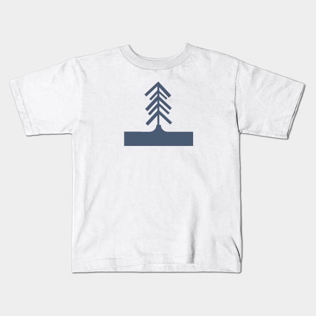 Pine tree figurine : Kids T-Shirt by Annie Pom Freitag